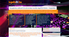 Desktop Screenshot of legalisdj.hu